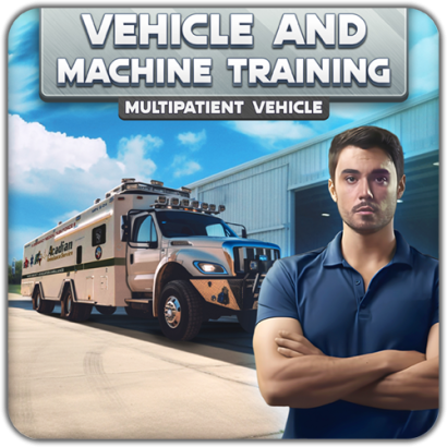 Vehicle and machine training training logo