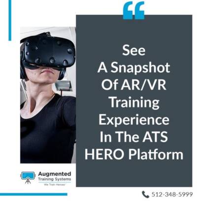 See a snapshot of AR/VR training Experience in the ats hero platform image